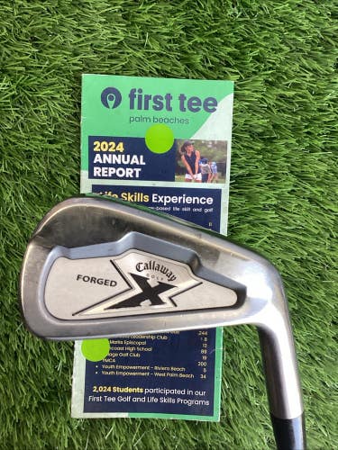Callaway X Forged Single 6 Iron With Project X 6.0 Stiff Steel Shaft
