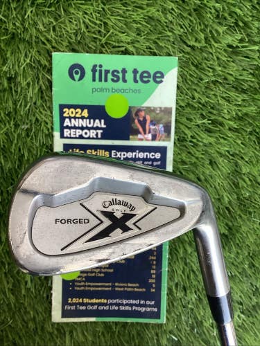 Callaway X Forged Single 9 Iron With Project X 6.0 Stiff Steel Shaft
