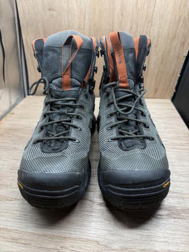 Simms Freestone Men's Lace-Up Wading Boots Felt Fishing US 12  EUR 45
