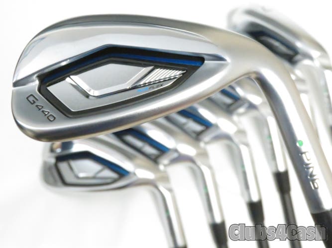 PING G440 Irons Green Dot Alta CB Blue SR-Flex 7-Pw,52°,56°  .. SENIOR  MINT