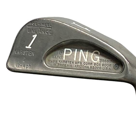 Ping Karsten I Black Dot 1 Iron Toe-Heel Balance RH Stiff Steel 39.5" New Grip