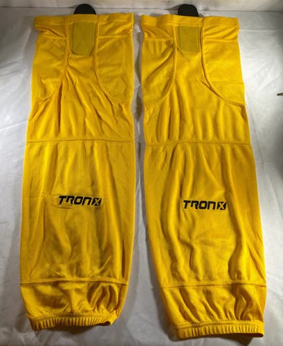 (New) Tron SK100 Dry Fit Hockey Socks 28" Gold
