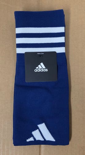 NEW Adidas MLS FC Dallas Calf Sleeve Night Blue/White Color - Large