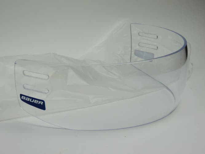 Bauer 55P Clear 2.75" Straight Small NHL Pro Stock Team Issued Hockey Helmet Visor