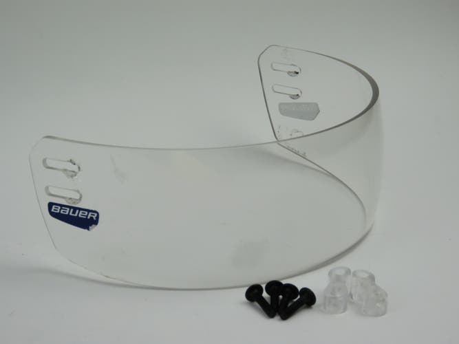 Bauer 55P Clear 2.75" Straight Small NHL Pro Stock Hockey Helmet Player Visor