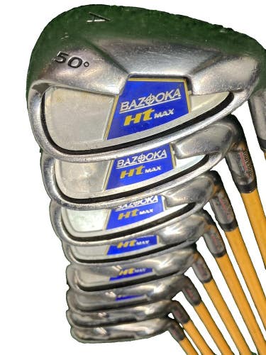 Tour Edge Bazooka HT Max Iron Set 3-PW,GW RH Regular Graphite 5i 38" New Grips