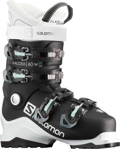 USED 2023 Salomon X-Access R70 W Women's Ski Boots - 25.5 - Black / White