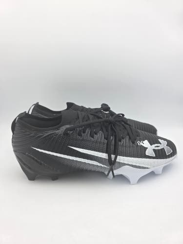 Under Armour Blur Pro Black White Football Cleats 3028220-005 Men's Size 13