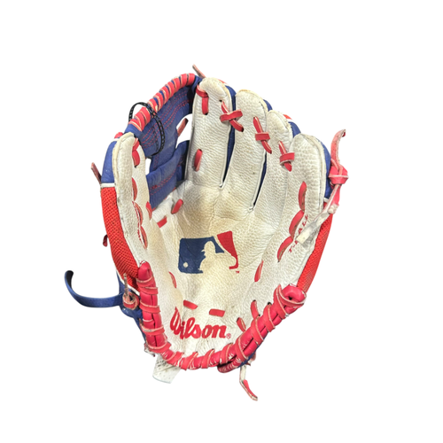 Used Wilson T-BALL BB/SB Glove RH Throw White 10" 11375-S000379377
