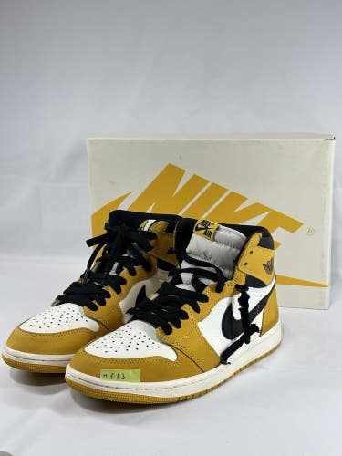 #113 Air Jordan 1 Retro High OG Yellow Ochre Men's shoes Size 7.5 DZ5485 701