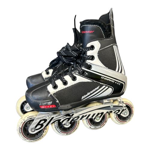 Used Rollerblade DYNAMO 4-7 Senior Roller Quad Skates Black Adjustable 11450-S000525117