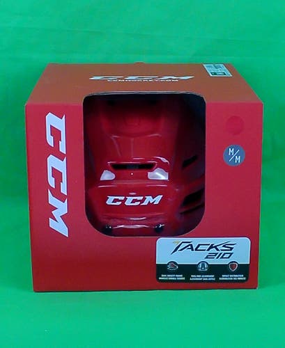 Medium Senior CCM Tacks 210 Helmet (New) - Red