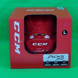 Large Senior CCM Tacks 210 Helmet (New) - Red