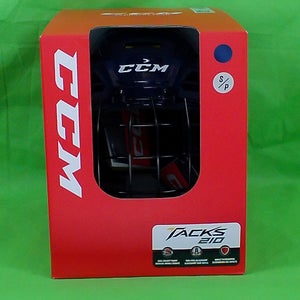 Small Senior CCM Tacks 210 Combo Helmet (New) - Navy
