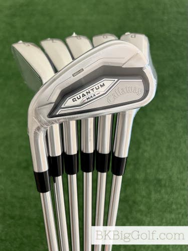NEW LH Callaway Quantum Max Iron Set 5-P / KBS Max 90 Regular