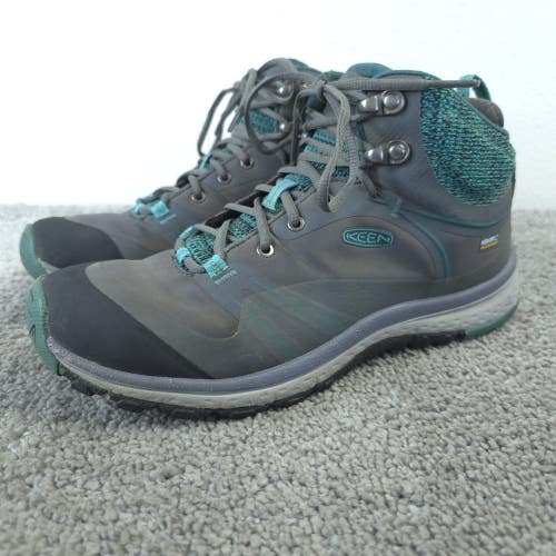 Keen TERRADORA Womens Size 7 Mid Hiking Boots Waterproof Trail Shoes Gray