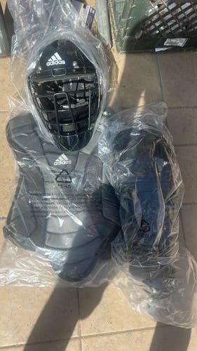 Black Adidas Catcher's Set (New)
