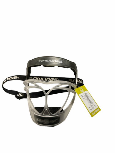 Used Rawlings CLEAR FIELDER MASK BB/SB Fielders Mask Silver One Size 11834-S000054131