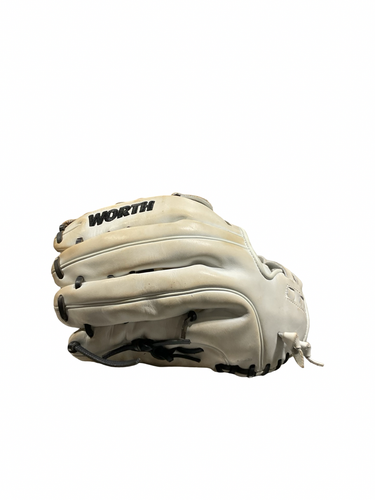 Used Worth FREEDOM SLOWPITCH GLOVE BB/SB Glove RH Throw White 13" 11834-S000054132