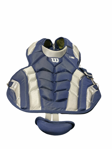 Used Wilson CHEST PROTECTOR BLUE Catchers Chest Protector Royal Blue Adult 11834-S000054128