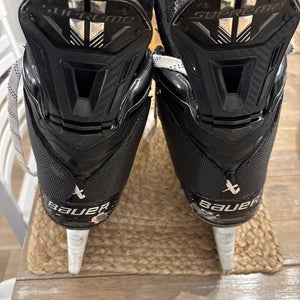 Black 2023 Bauer Supreme Mach Hockey Skates 9 Fit-1 (Used)