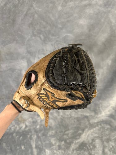 Brown Mizuno Prospect Power Close RH Catcher's Baseball Glove 32.5" (Used)