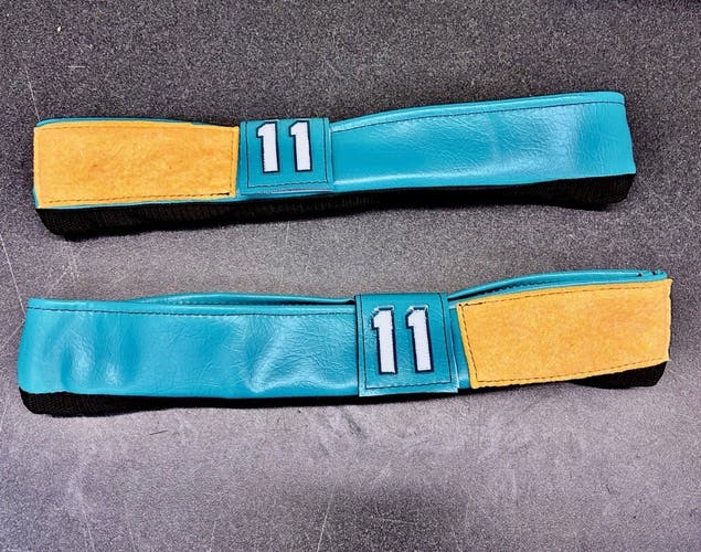 Custom skate guards #11 Nolan SJS ANY SIZE NHL 2000’s Sewn On Retro Numbers