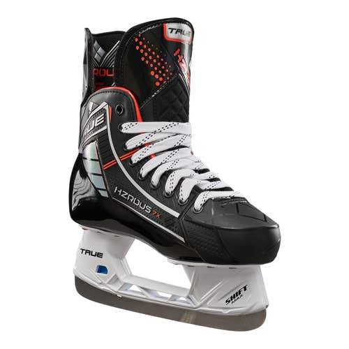 True Junior Hzrdus 7X Hockey Skates in Black/Orange | Size: 1 regular width Brand new in box