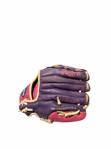 Used Rawlings HIGHLIGHT BB/SB Glove LH Throw Purple 10" 11834-S000053932
