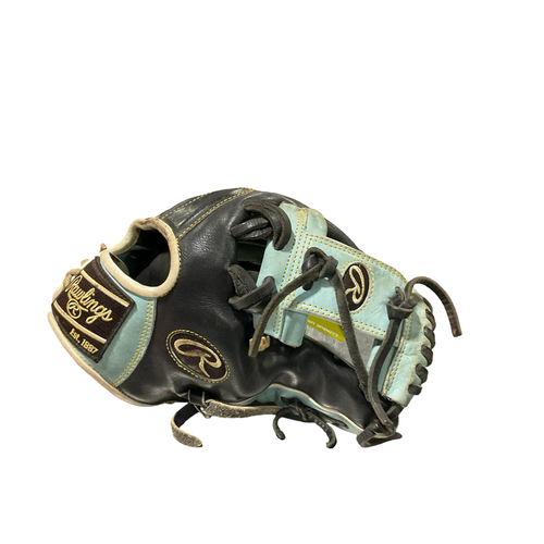 Used Rawlings HOH BB/SB Glove RH Throw Black And Carolina Blue 11 3/4" 11834-S000053979