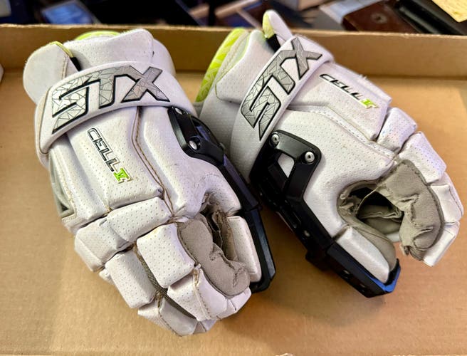 STX Cell V Lacrosse Goalie Gloves (Used)