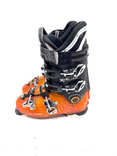 Used Salomon XPROR100 Mens DH Ski Boot Orange 275 MP - M09.5 - W10.5 11860-S000312224