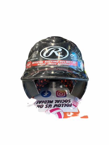 Used Rawlings HELMET Batting Helmet No Mask Black XS/S 11682-S000135764