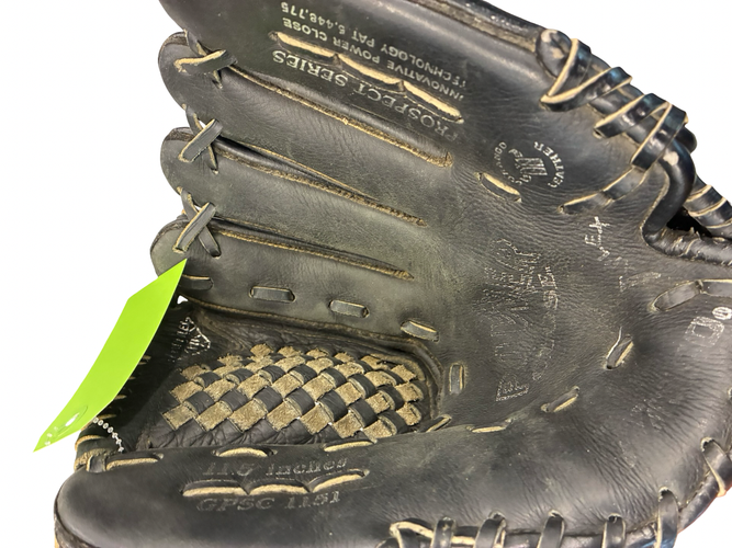 Used Mizuno POWER CLOSE  11  1/2 IN BB/SB Glove RH Throw Black 11 1/2" 11682-S000135749