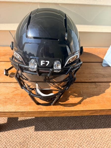 all black youth football helmet Schutt F7 Air Facemask not included Matte Black Blank Riddell Revolution