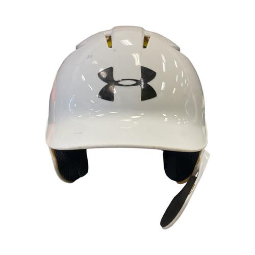 Used Under Armour Batting Helmet No Mask White SM 11859-S000032146