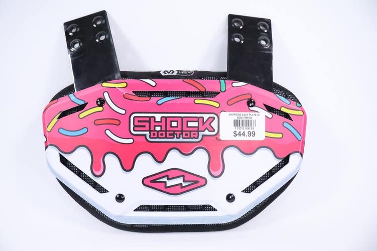 Shock Doctor Adult Showtime Football Back Plate Pink Sprinkles NEW Read