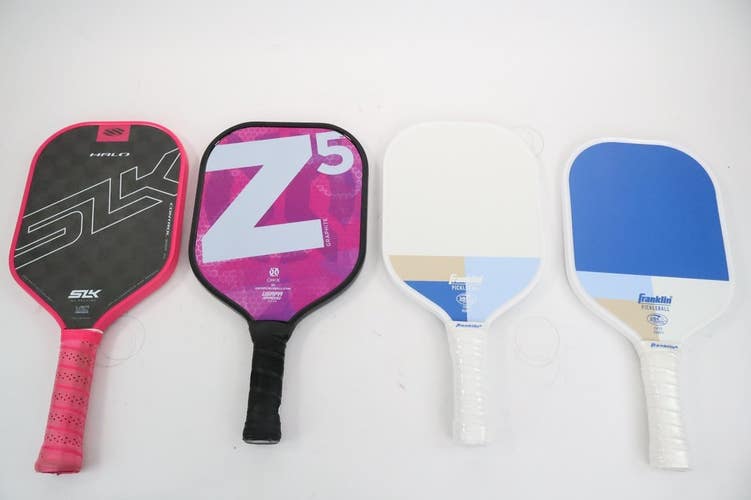 Lot of 4 Pickleball Paddles Mixed Condition Onix/ Selkirk / Franklin READ