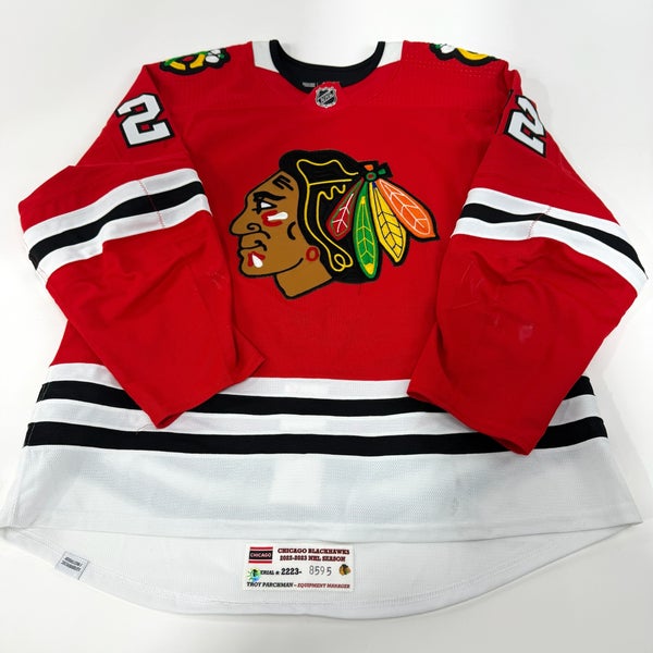 Nikita Zaitsev #22 Home Chicago Blackhawks Game Worn Jersey 2022-2023, Set 1 | 8595-25489