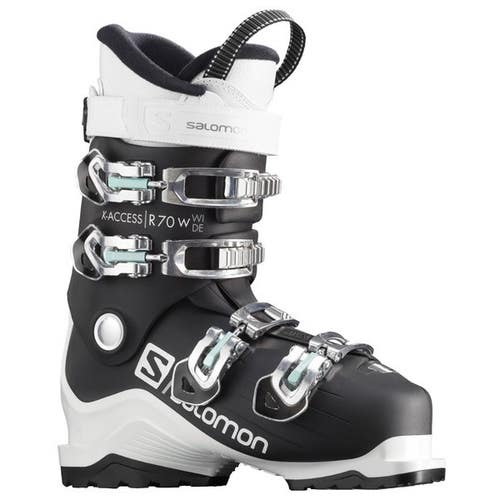 USED 2023 Salomon X-Access R70 W Women's Ski Boots - 25.5 - Black / White