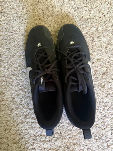 Black Men's Size M 11.5 (W 12.5) Adult Nike Trout Trainers (Used)