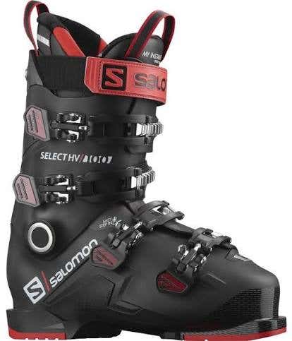 USED 2023 Salomon S/PRO HV 120 GW Ski Boots - 28.5 - Black / Red (Belluga)