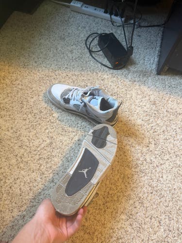White Men's Size M 11.0 (W 12.0) Adult Air Jordan Jordan 4 Shoes (Used)