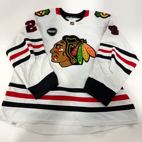 Anders Bjork #24 Away Chicago Blackhawks Team Issued Jersey 2023-2024 | 25644
