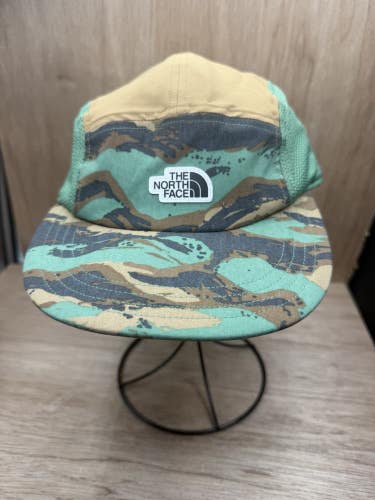 The North Face Class V Camp Hat Kelp Tan Camo Print Cap Unisex One Size