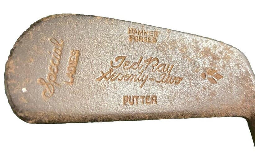 Ted Ray Hammer Forged Seventy-Two Special Hickory Shaft RH Ladies Putter 33"