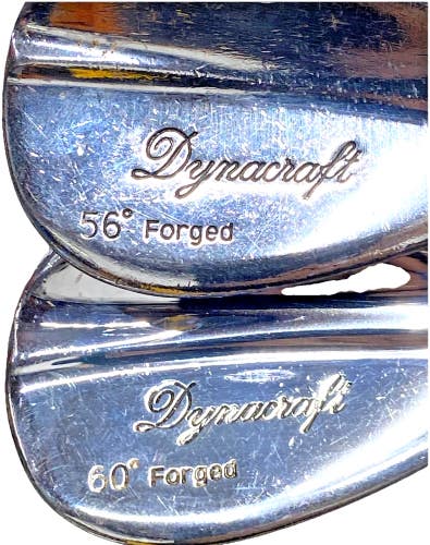 Dynacraft Handmade Forged Wedge Set SW,LW RH S300 Dynalite Stiff Steel New Grips