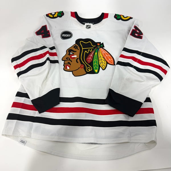 Nolan Allan #42 Away Chicago Blackhawks Team Issued Jersey 2023-2024 | Size 56 | 25638