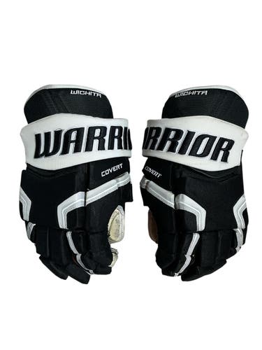 Warrior Covert Pro Wichita Thunder Pro Stock Hockey Gloves 14” Black (Used) 78070