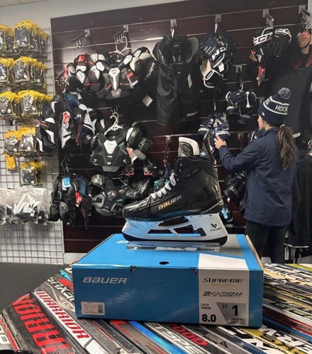 2024 Bauer Supreme Shadow Hockey Skates Fit 1 Size 8 (New)